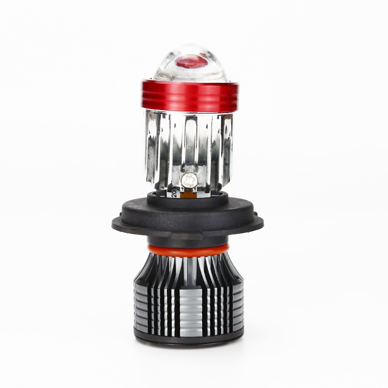 Motorcycle LED headlamp electric vehicle built-in bulb dual lens headlamp super bright refitted working headlamp