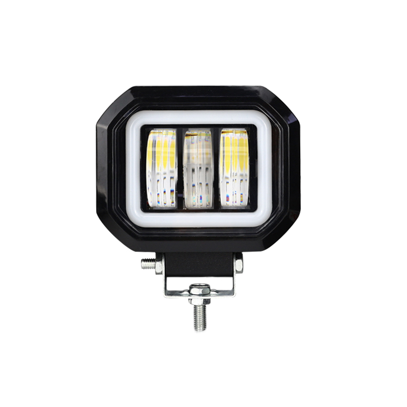 LED car work light 30W square angel eye spot light conversion light off-road vehicle conversion ultra-bright auxiliary light