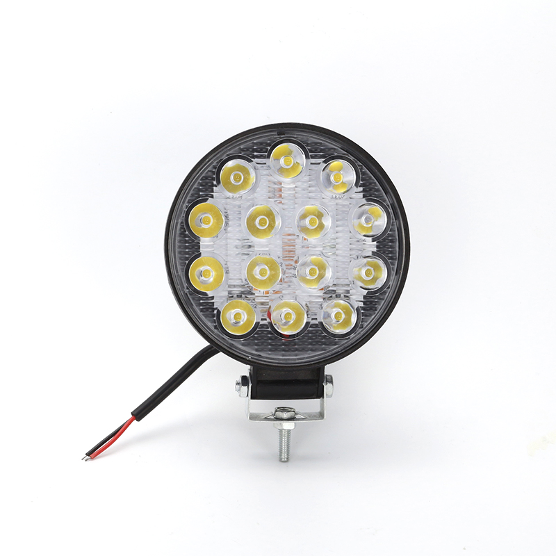 Automobile LED work light, round 14 light, 42W auxiliary light, refitted headlamp, spotlight, off-road vehicle