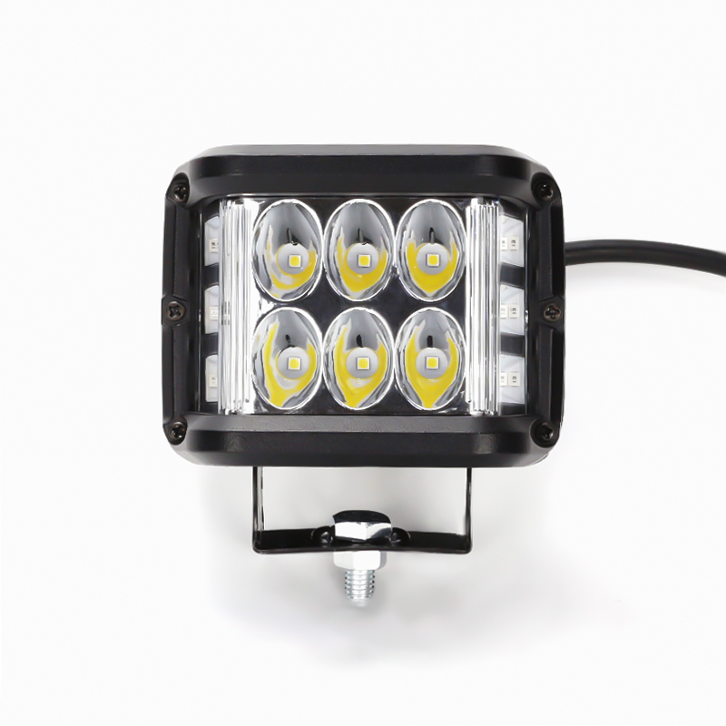 Work light LED three-side light work light off-road light motorcycle side light flash day running light spot light