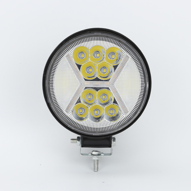 Automobile led work light spot light 76w round 24-bead headlamp refitted truck off-road vehicle roof light