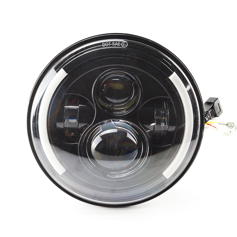 Harley 7-inch motorcycle lamp refitted with LED headlamp, herder headlamp, off-road vehicle lens, angel eye lamp