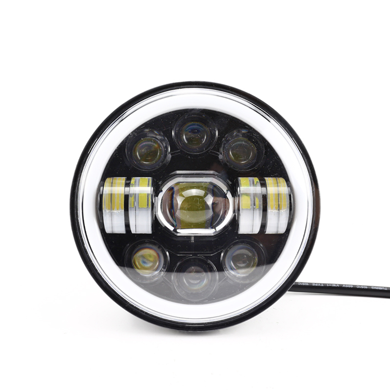 5.75 "LED Headlights Round Harley Motorcycle LED Lamps Car Retrofit Headlights High and Low Beam Universal Headlights